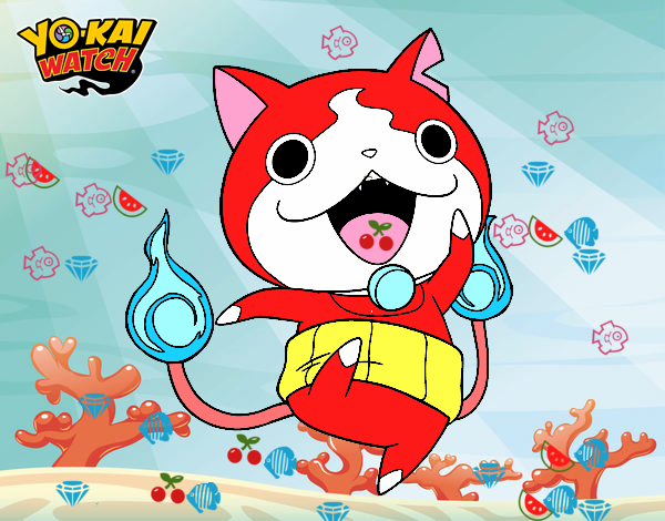 Jibanyan saltando