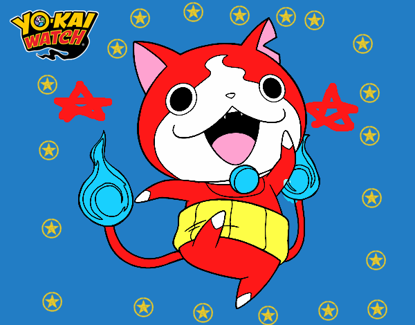 Jibanyan saltando