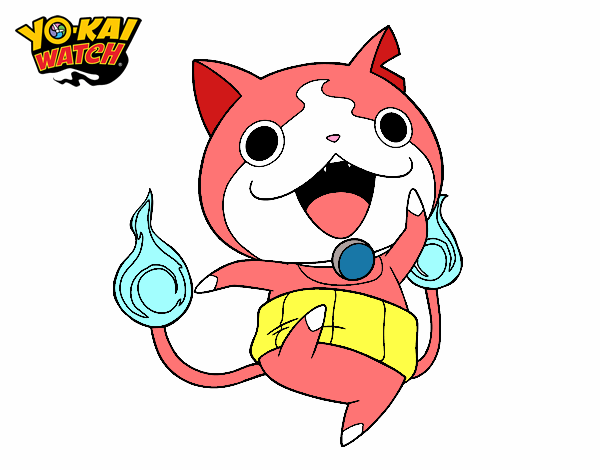 Jibanyan saltando