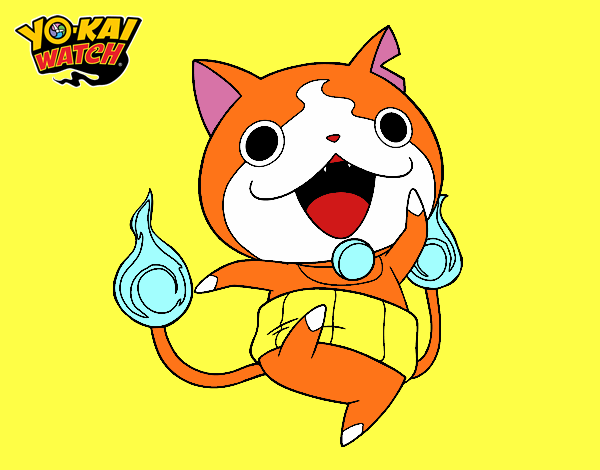 Jibanyan saltando