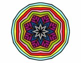 Dibujo Mandala cenital pintado por JC2016