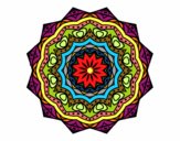 Dibujo Mandala con estratos pintado por JC2016
