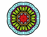 Dibujo Mandala mosaico pintado por JC2016