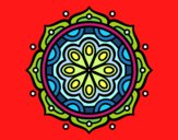 Dibujo Mandala para meditar pintado por Lyon10