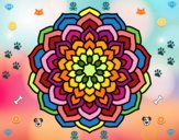 Dibujo Mandala pétalos de flor pintado por CarlosAB