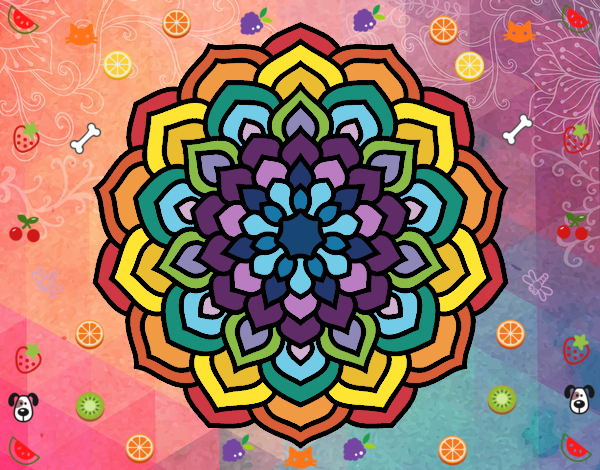 Mandala pétalos de flor