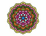 Dibujo Mandala pétalos de flor pintado por melanysrr