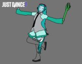 Dibujo Miku Just Dance pintado por sailormiku