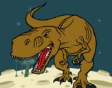 Dibujo Tiranosaurio Rex enfadado pintado por carlitoslo