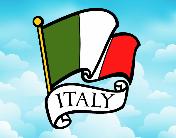 Dibujo Bandera de Italia pintado por dargumball