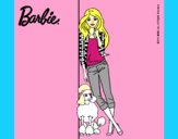 Barbie con cazadora de cuadros