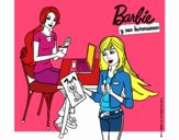 Barbie y su hermana merendando