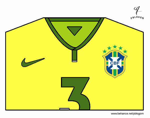 Camiseta del mundial de fútbol 2014 de Brasil