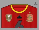 Camiseta del mundial de fútbol 2014 de España