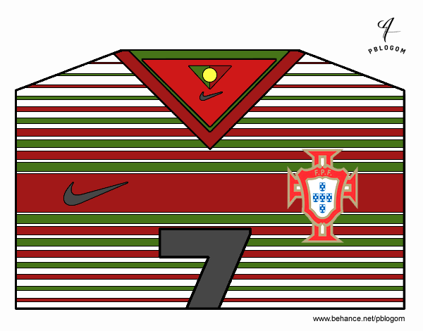 Camiseta del mundial de fútbol 2014 de Portugal