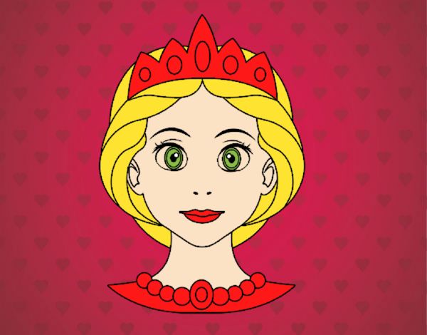 Dibujo Cara de princesa pintado por amalia