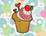 Dibujo Cupcake delicioso pintado por junydenise