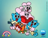 Gumball y amigos contentos