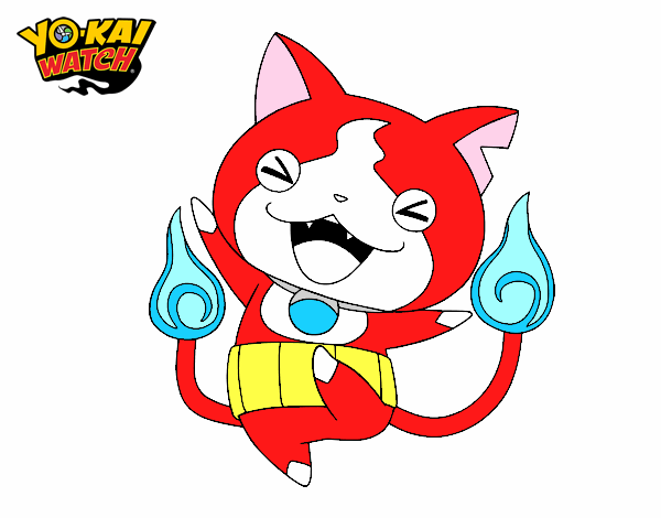 Jibanyan feliz