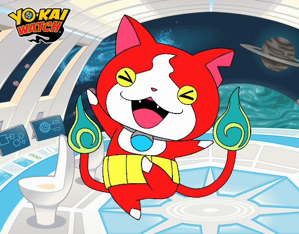 Jibanyan feliz