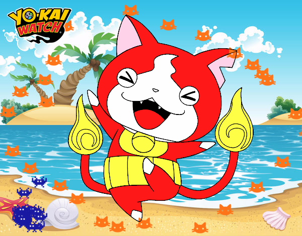 Jibanyan feliz