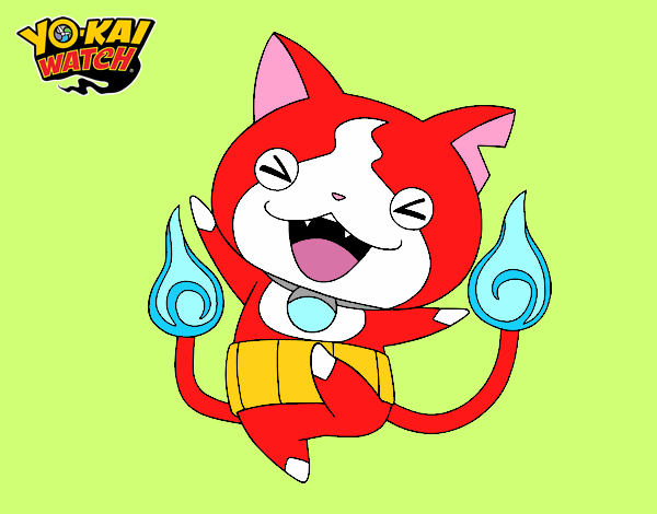 Jibanyan feliz