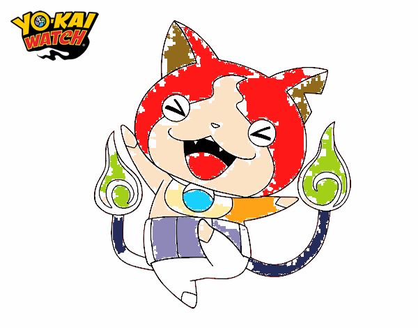 Jibanyan feliz