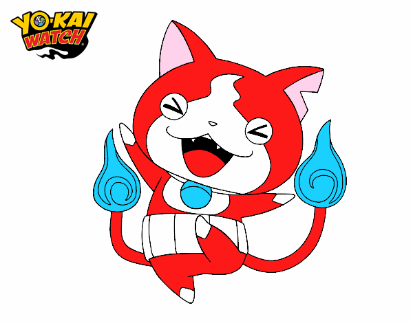 Jibanyan feliz