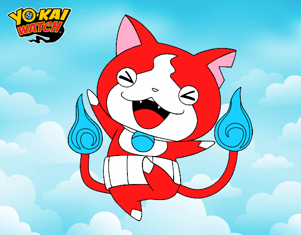 Jibanyan feliz