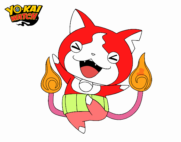 Jibanyan feliz