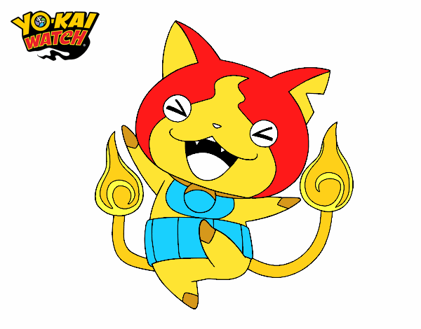 Jibanyan feliz