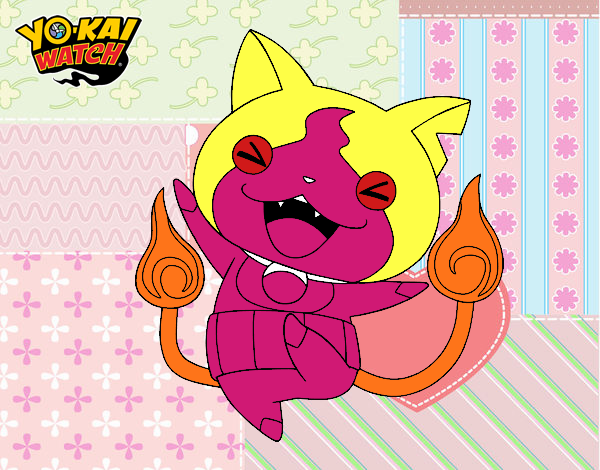 Jibanyan feliz