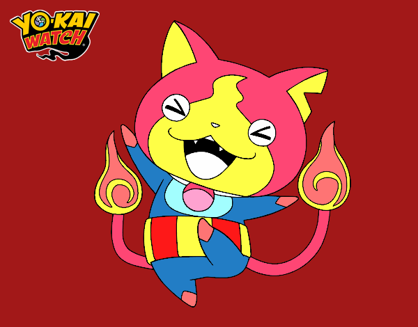 Jibanyan feliz