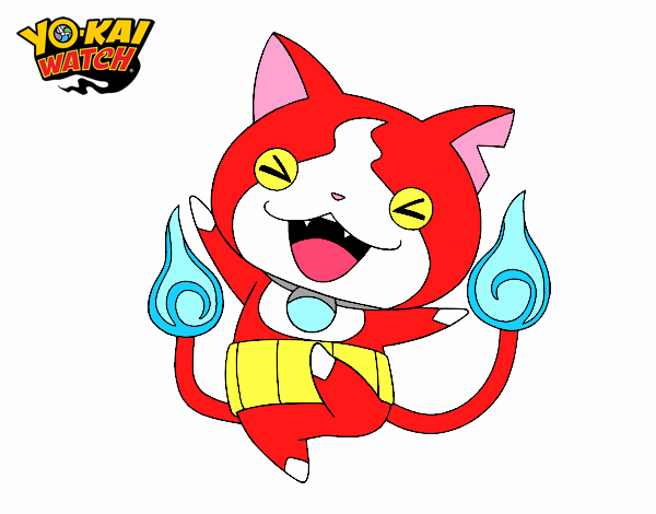 Jibanyan feliz