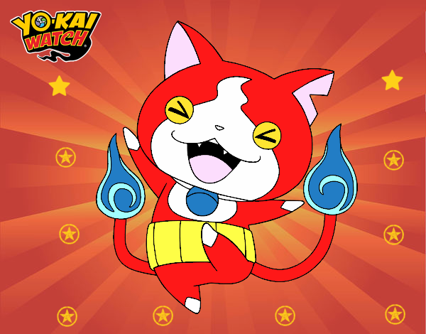 Jibanyan feliz