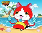 Jibanyan saludando