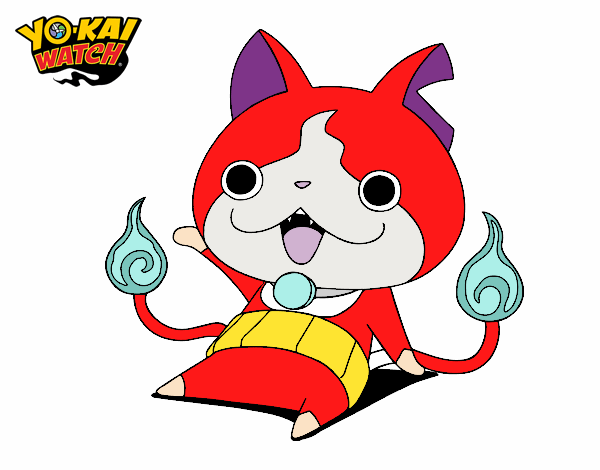 Jibanyan saludando