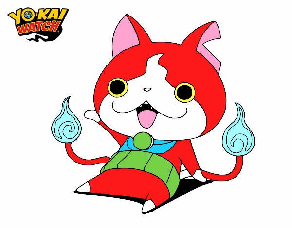 Jibanyan saludando