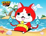 Jibanyan saludando