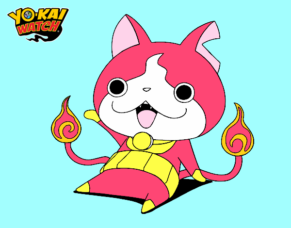 Jibanyan saludando