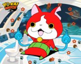 Jibanyan saludando