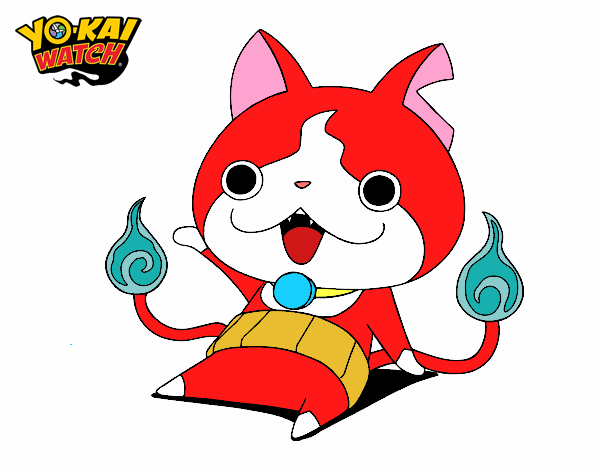 Jibanyan saludando