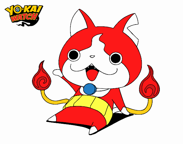 Jibanyan saludando