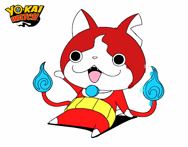 Jibanyan saludando