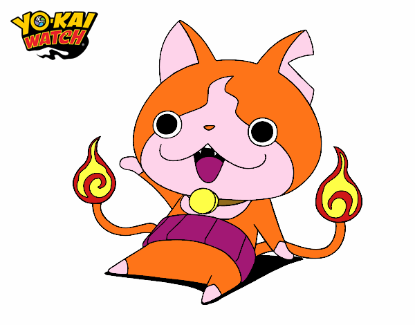 Jibanyan saludando