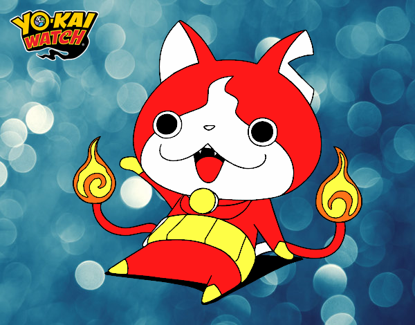 Jibanyan saludando