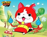 Jibanyan saludando