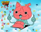 Jibanyan saludando