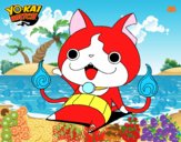 Jibanyan saludando