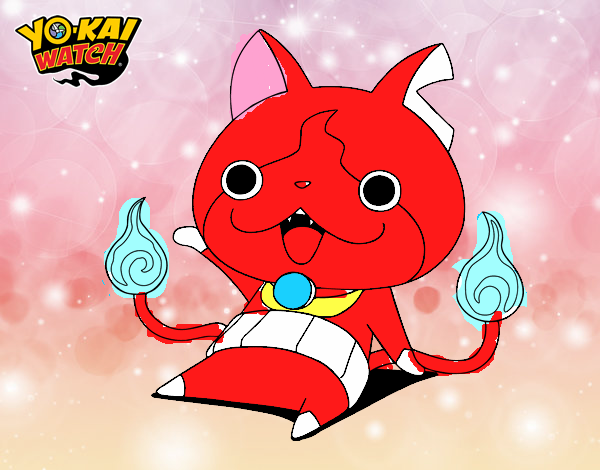 Jibanyan saludando